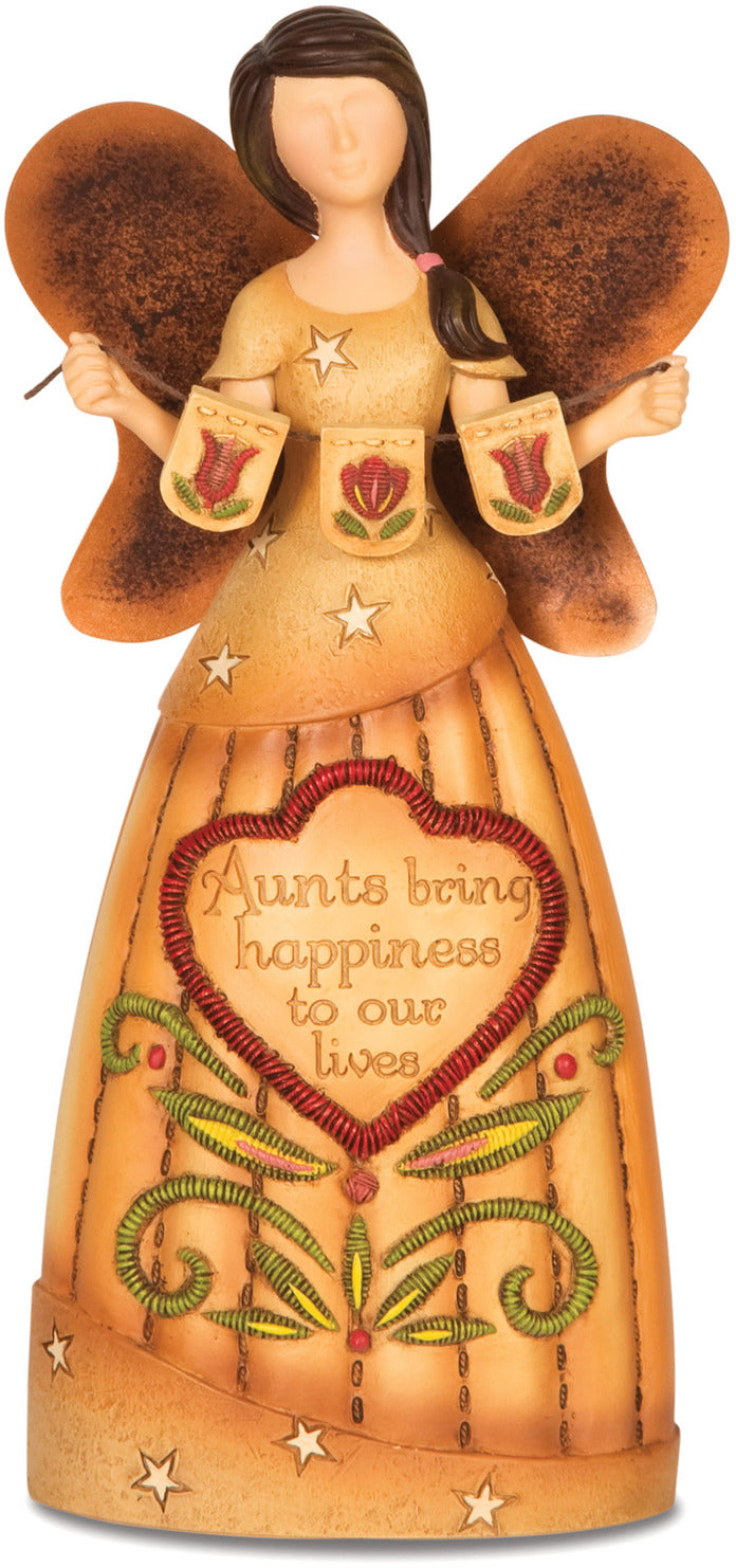 Aunts bring happiness to our lives Figurine Angel Figurines - Beloved Gift Shop