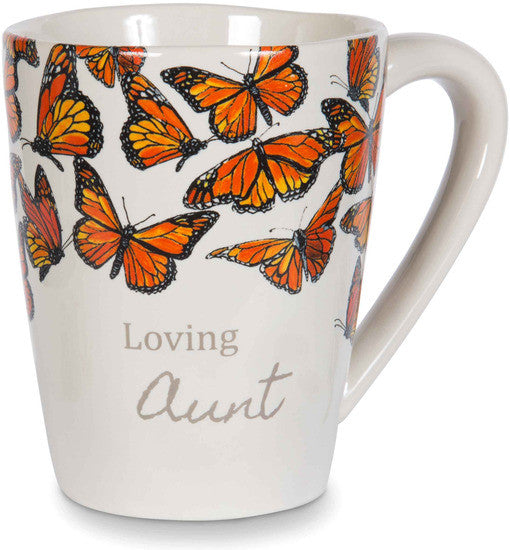 Loving Aunt Monarch Butterfly Coffee Tea Beverage Mug Mug - Beloved Gift Shop