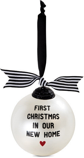 First Christmas in our New Home Glass Ornament Christmas Ornament - Beloved Gift Shop