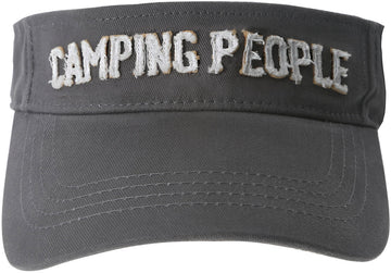 Camping People Unisex Dark Gray Adjustable Visor Hat Visor Hat - Beloved Gift Shop