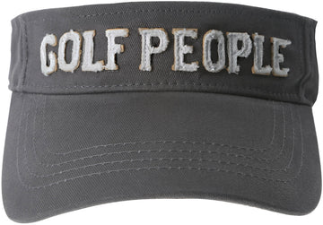 Golf People Unisex Dark Gray Adjustable Visor Hat Visor Hat - Beloved Gift Shop