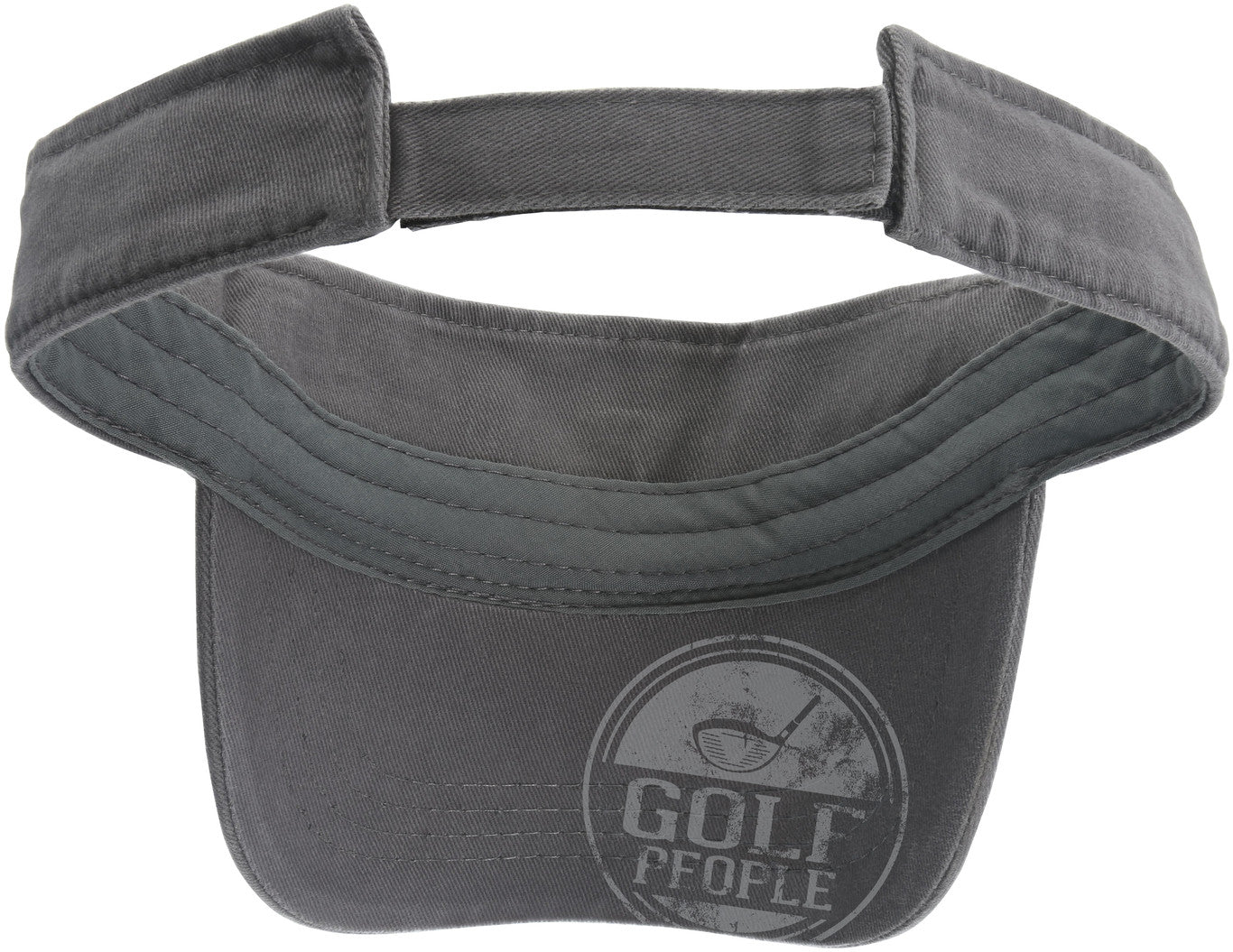 Golf People Unisex Dark Gray Adjustable Visor Hat Visor Hat - Beloved Gift Shop