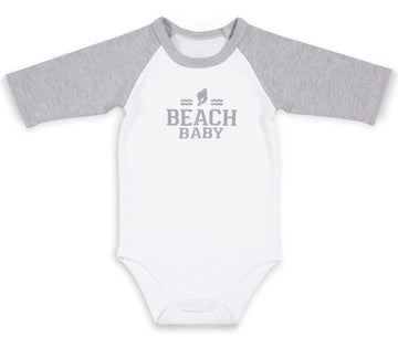 Gray & White Beach Baby