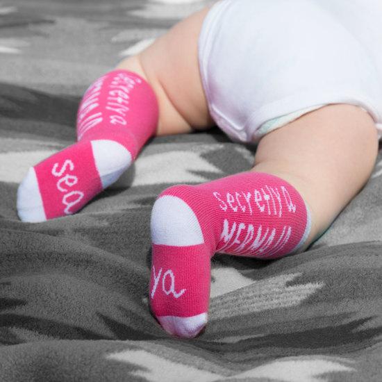 Secretly a mermaid Baby Knee High Socks Baby Socks Sidewalk Talk - GigglesGear.com