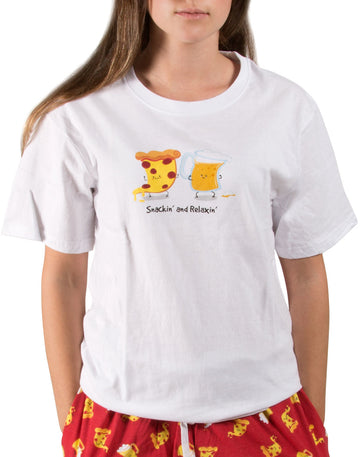 Beer and Pizza Men's & Ladies Unisex T-Shirt T-Shirt - Beloved Gift Shop