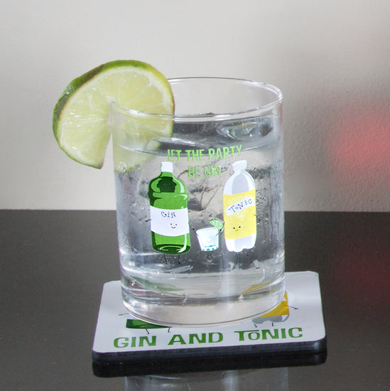 Gin & Tonic Beverage Drink Coasters (Set of 4) Beverage Coasters - Beloved Gift Shop