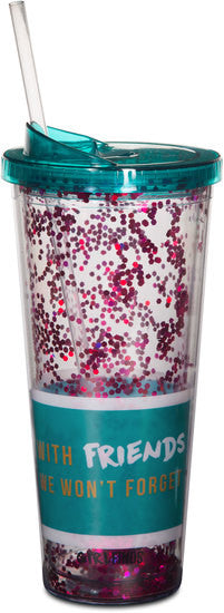 Here's to the nights we won't remember Glitter Beverage Tumbler Tumbler - Beloved Gift Shop