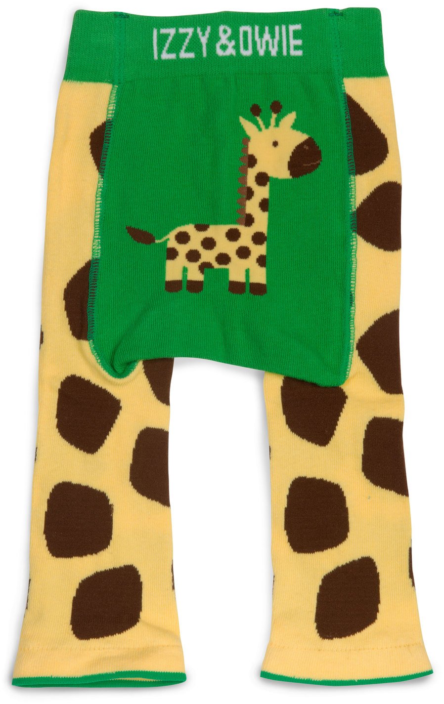 Green and Yellow Giraffe Baby Leggings Baby Leggings Izzy & Owie - GigglesGear.com
