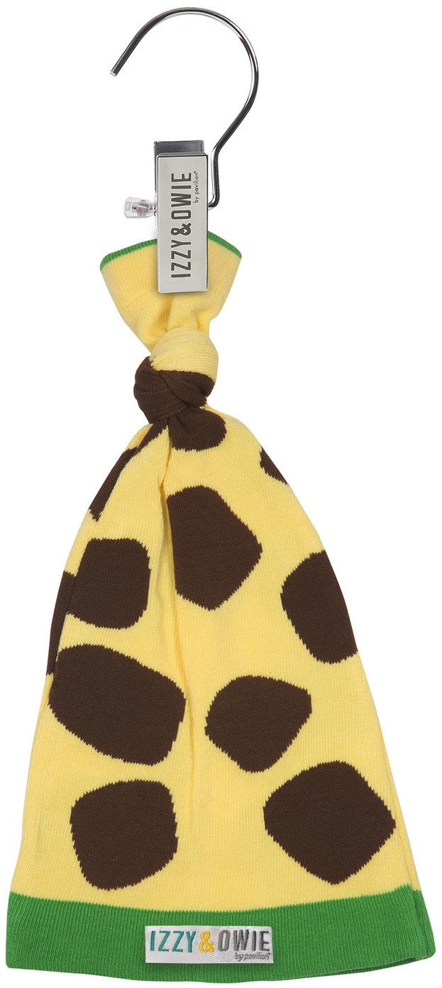 Green and Yellow Giraffe Knotted Baby Hat Baby Hat Izzy & Owie - GigglesGear.com