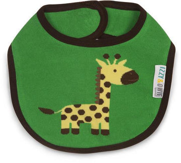 Green and Yellow Giraffe Baby Bib Baby Bib Izzy & Owie - GigglesGear.com