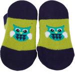 Green and Navy Owl Baby Socks Baby Socks Izzy & Owie - GigglesGear.com
