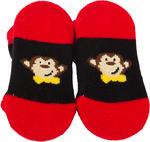 Red and Black Monkey Baby Socks Baby Socks Izzy & Owie - GigglesGear.com