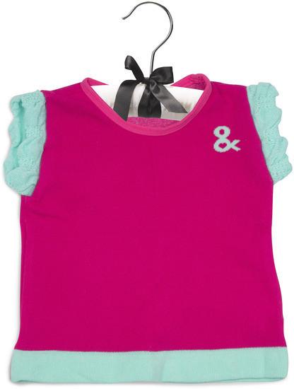 Magenta & Mint Ruffled Baby T-Shirt Baby Shirt Izzy & Owie - GigglesGear.com