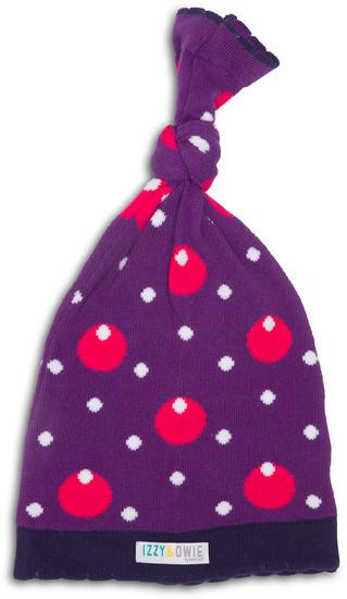 Purple Hippo Knotted Baby Hat Baby Hat Izzy & Owie - GigglesGear.com