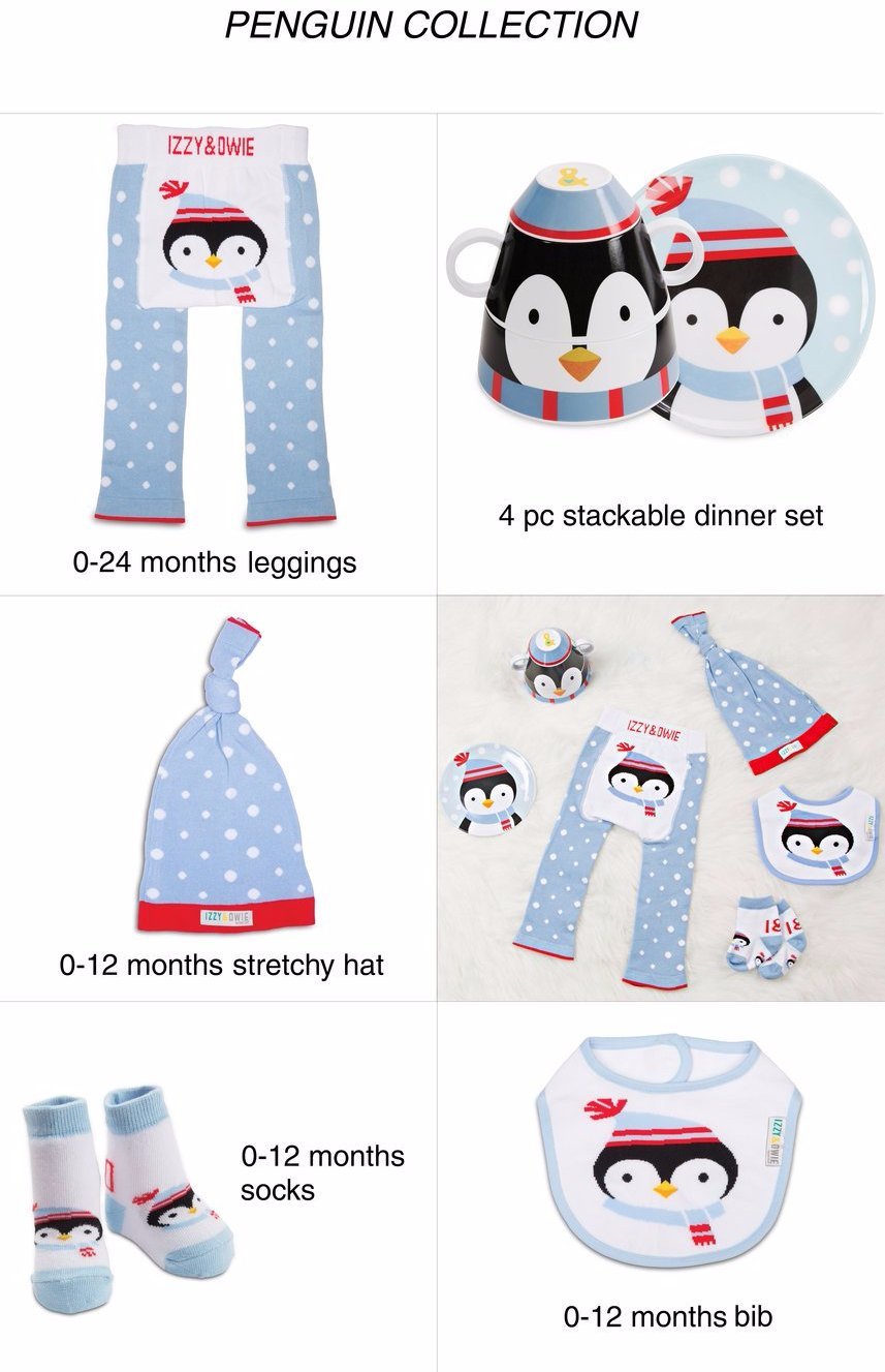 Winter Penguin Knotted Baby Hat Baby Hat Izzy & Owie - GigglesGear.com