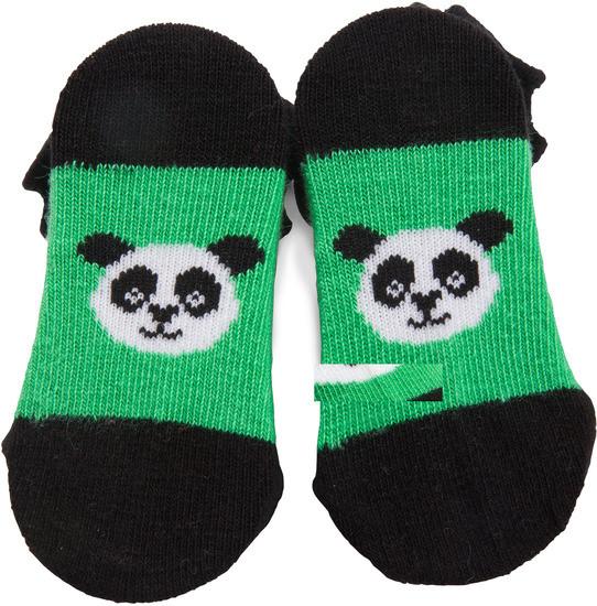 Bamboo Green Panda Baby Socks Baby Socks Izzy & Owie - GigglesGear.com
