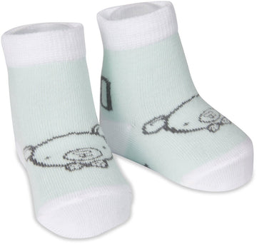 Soft Green Bear Baby Socks Baby Socks Izzy & Owie - GigglesGear.com