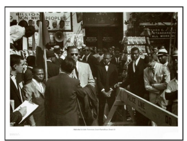 Harlem 1962 Malcolm X Gabe Pressman & Louis Farrahkan | Klytus Smith