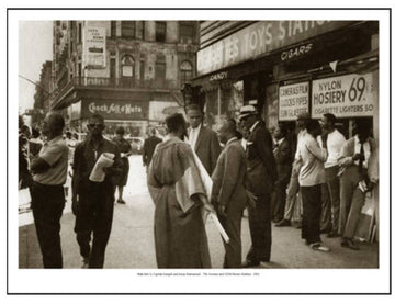 Harlem, 1962: 7th Avenue & 125th Street: Malcolm X, Captain Joseph & Jesus Emmanuel