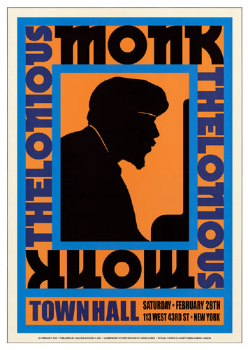 Thelonious Monk : Town Hall NYC 1959