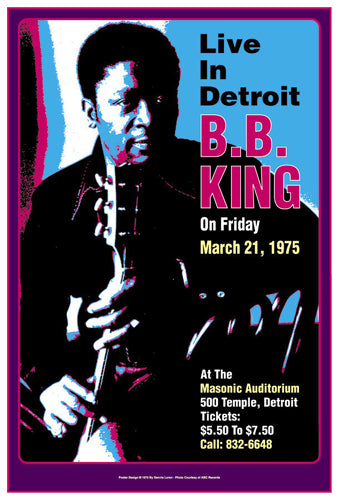 B.B. King Masonic Auditorium Detroit 1974 | Dennis Loren
