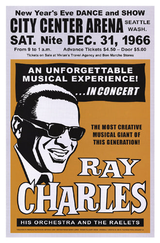 Ray Charles Seattle New Year's Eve 1966 | Unknown