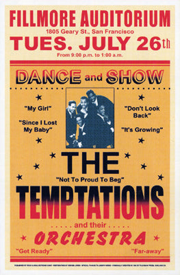 The Temptations Fillmore 1966