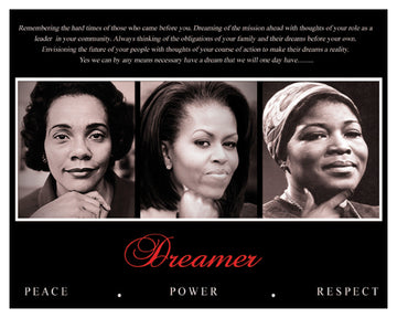 Dreamer Trio Peace Power Respect Art Print Poster Posters & Prints - Beloved Gift Shop