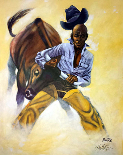 Bull Doggin' (mini) Henry C. Porter Art Print Posters & Prints - Beloved Gift Shop