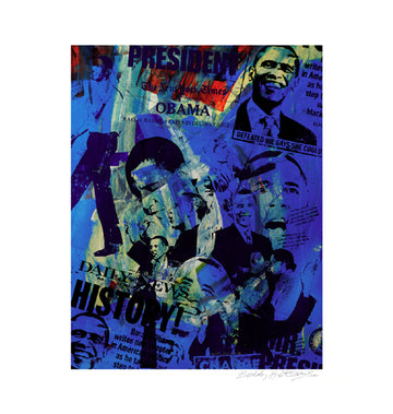 Obama (Blue) Bobby Hill Art Print Posters & Prints - Beloved Gift Shop