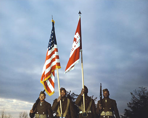 African American Color Guard, Ft. Belvoir, Virginia, 1941