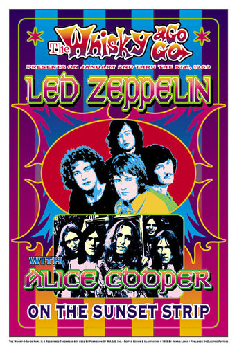 Led Zeppelin & Alice Cooper, Los Angeles 1969 | Dennis Loren