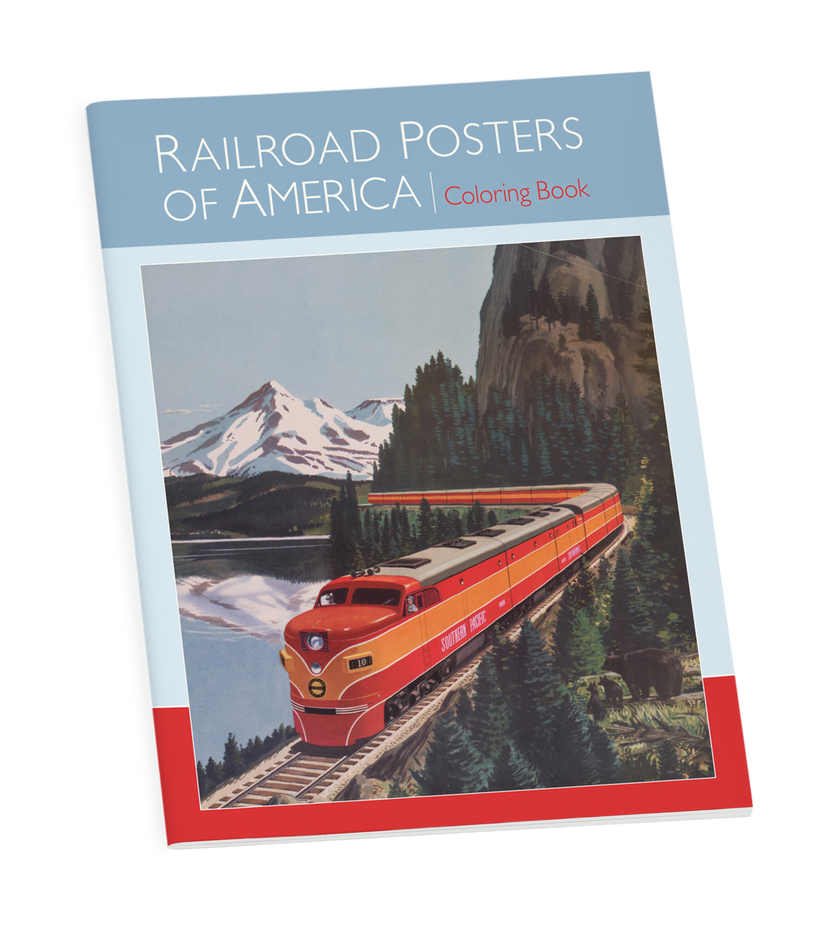 Railroad Posters of America Coloring Book