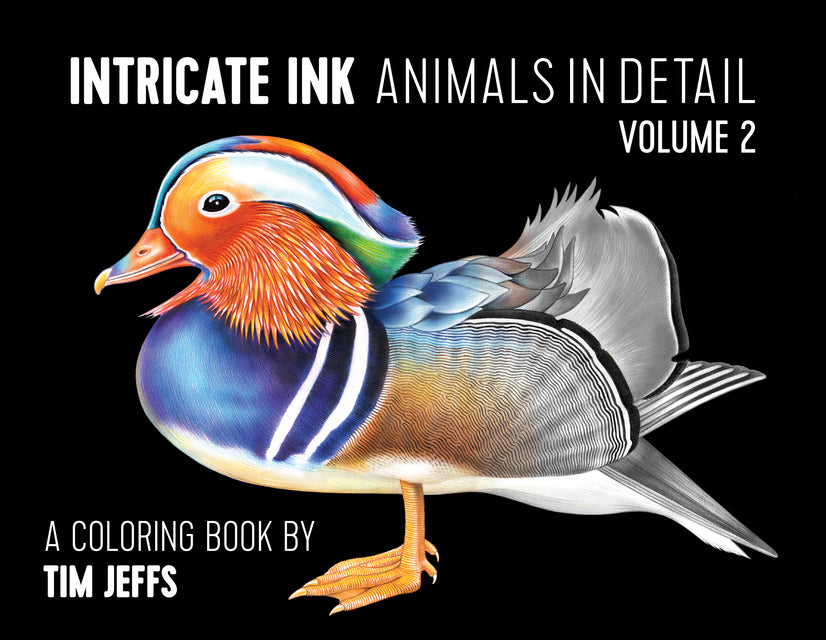 Intricate Ink: Animals in Detail Volume 2 Coloring Book