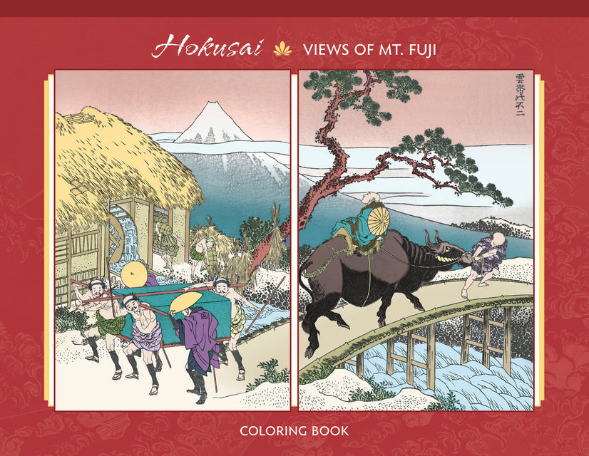 Hokusai: Views of Mt. Fuji Coloring Book