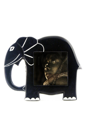 African Soapstone Elephant Picture Frame Picture Frame - Beloved Gift Shop